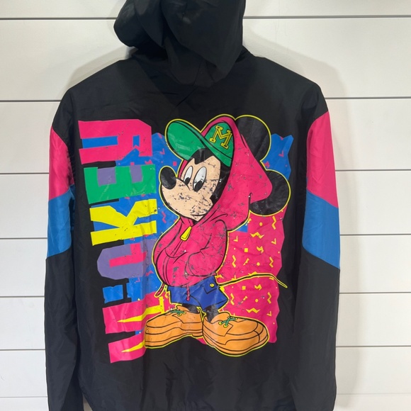 Vintage Disney Mickey 90's Retro Pull-Over Windbreaker size S - Picture 3 of 11